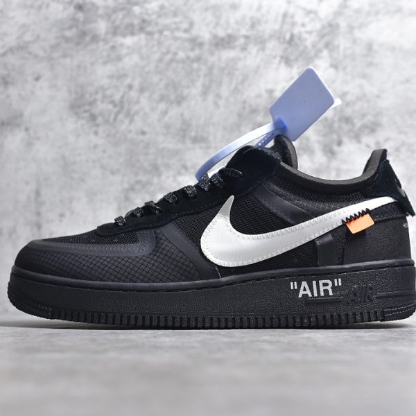 Off White x Nike Air Force 1 Low Black White Reps