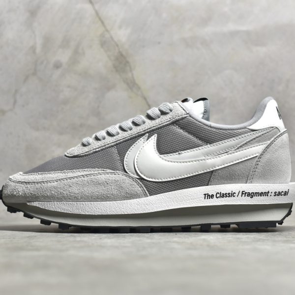 Fragement × sacai × Nike LDWaffle "Light Smoke Grey" Reps