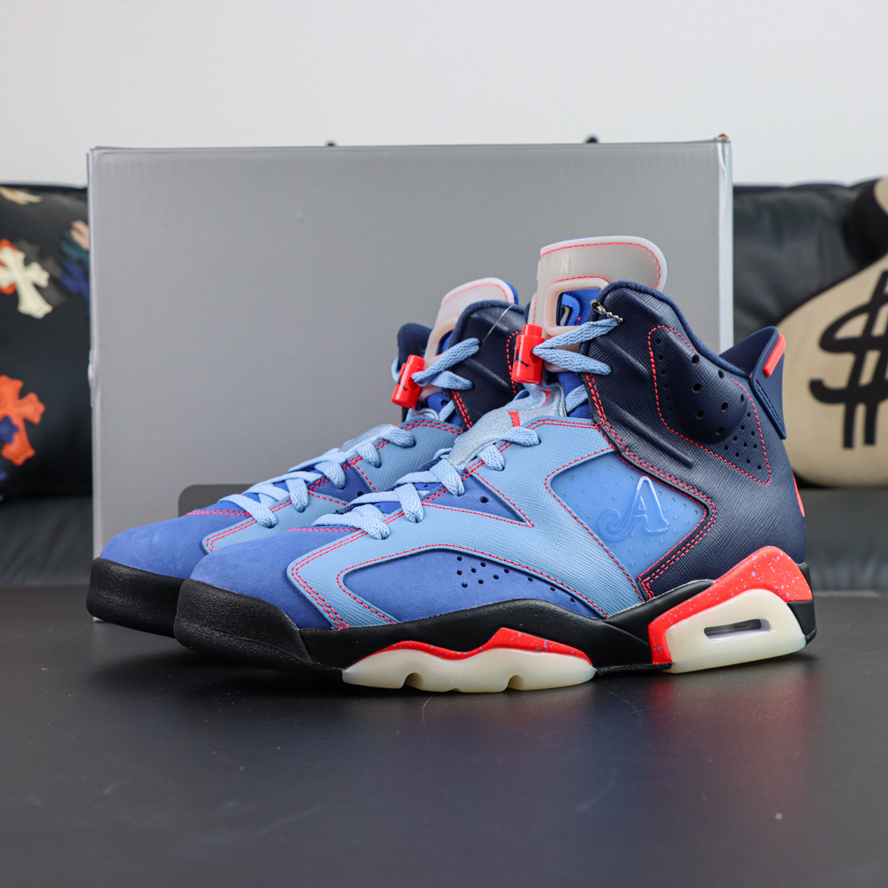 Awake x Jordan 6 Midnight Navy Reps with box