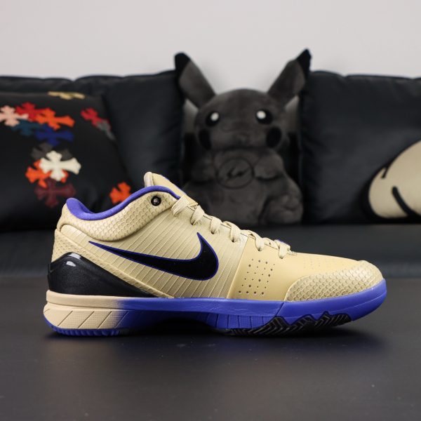 Inside view of Kobe 4 Barcelona Reps with mesh panels and glossy overlays
