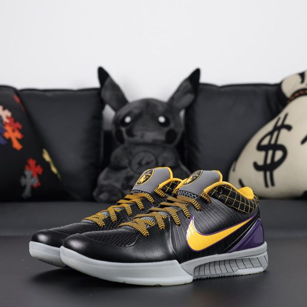 Side view of Kobe 4 Carpe Diem 2019 reps with bold Swoosh