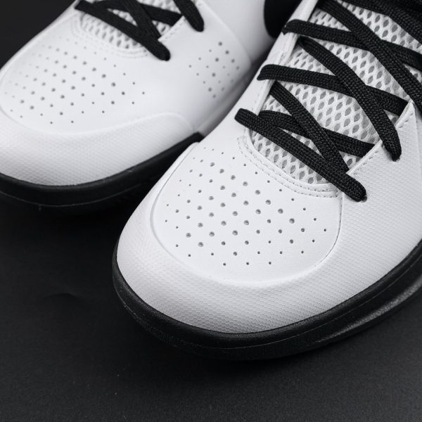 Close-up of toe area with textured leather on Kobe 4 Mambacita Gigi Reps