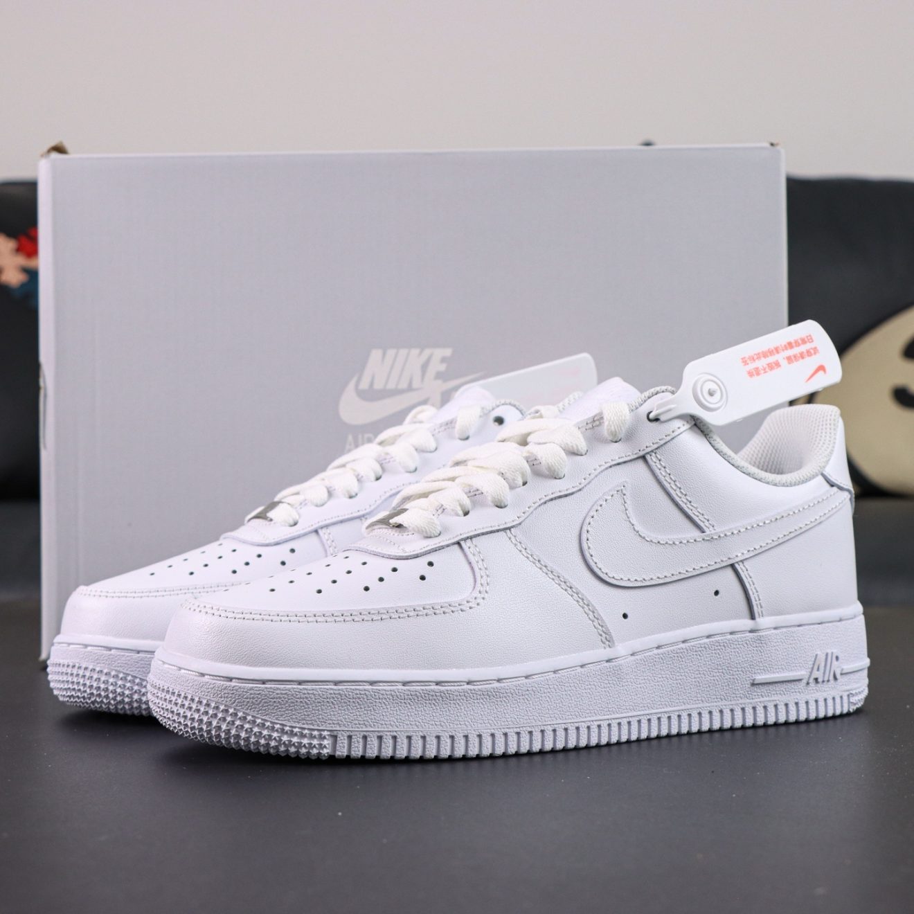 Air Force 1 White Reps with box and accessories