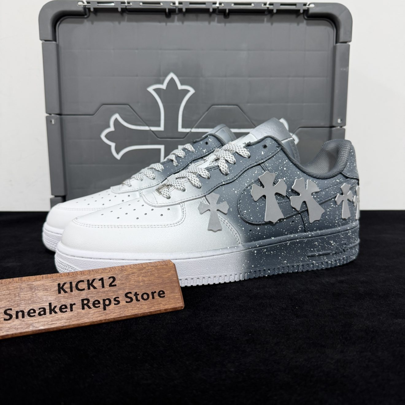Chrome hearts x Air Force Grey and White Reps