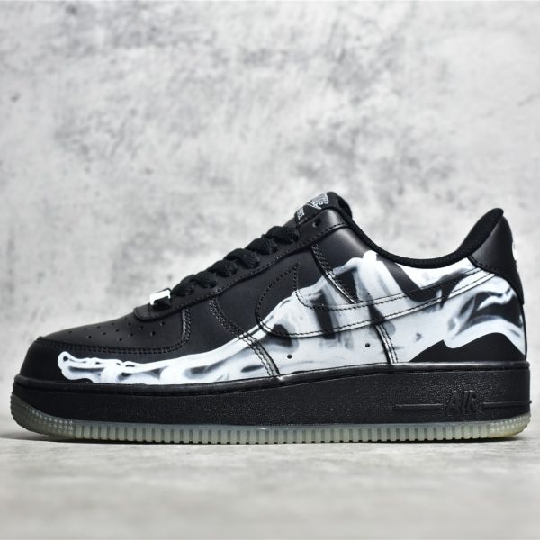 UA Nike Air Force 1 Low Skeleton "Black on Black" Reps