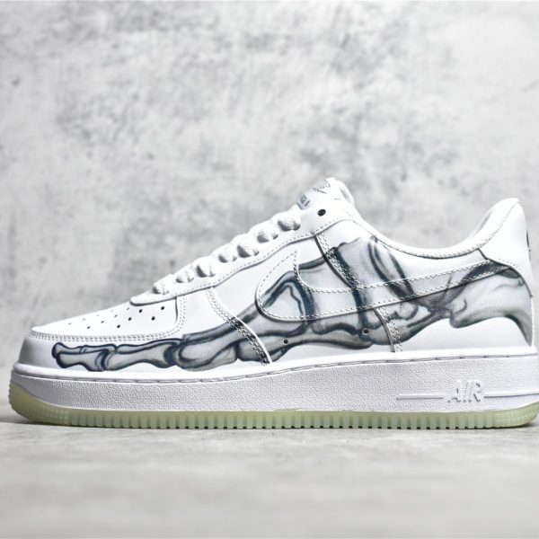 UA Air Force 1 Low QS Skeleton White Grey Reps