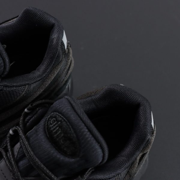Nike logo tongue on Air Max 95 CDG reps with mesh and branding