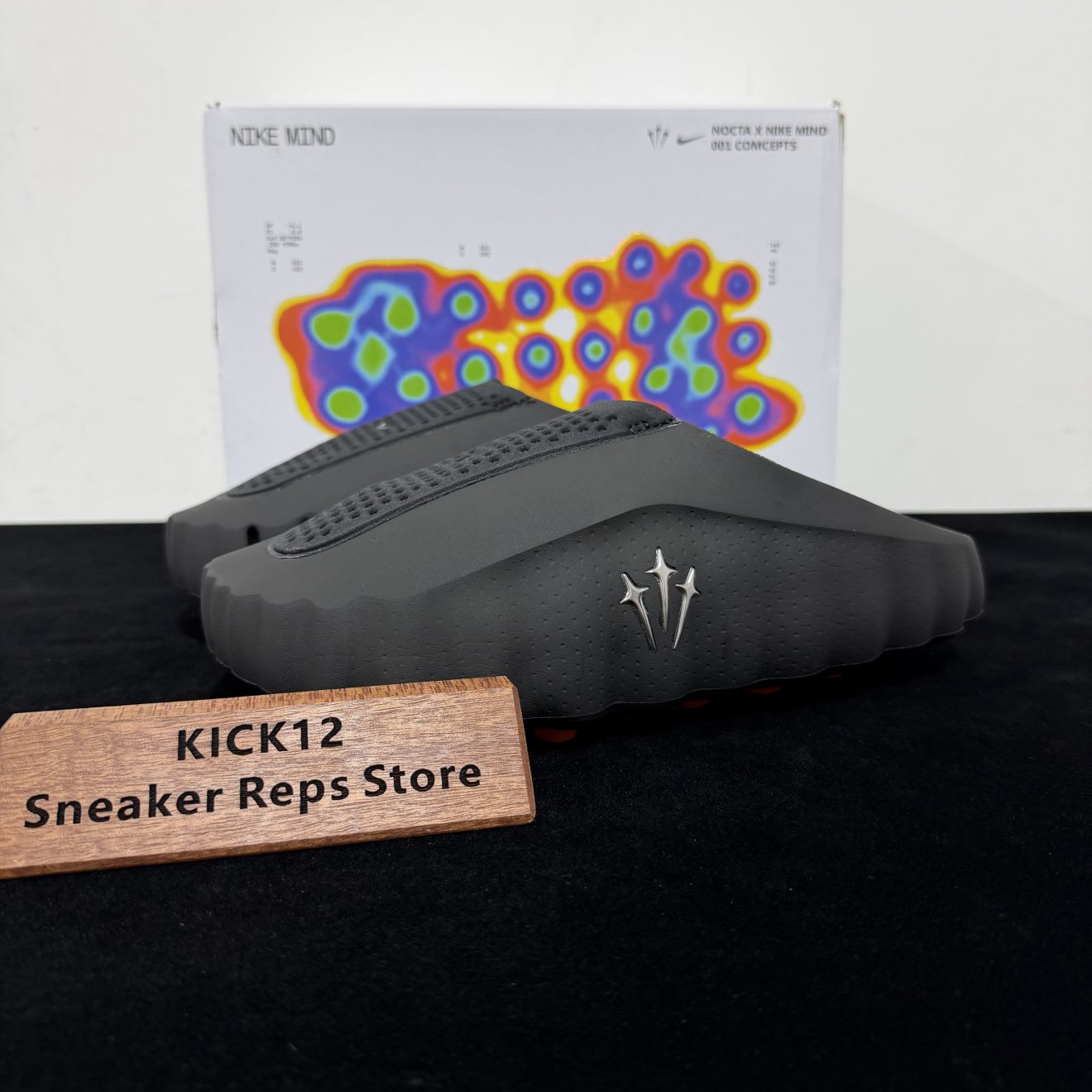 NOCTA x Nike Mind 001 Slide Black Orange Sole