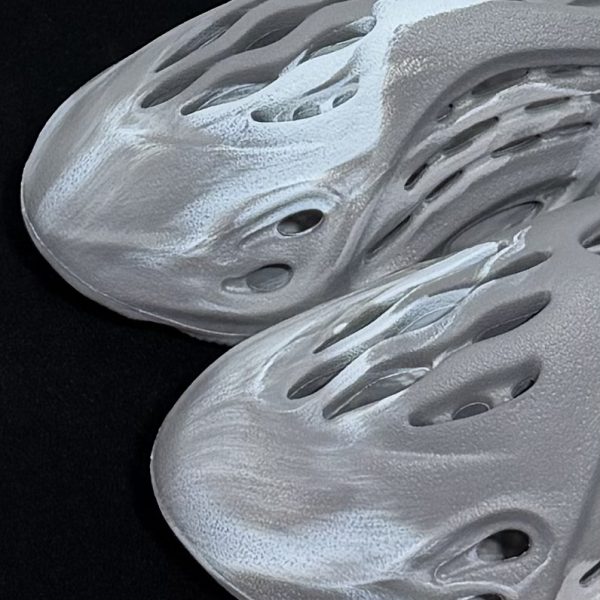 Close-up of front area on Yeezy Foam Runner Granite Reps