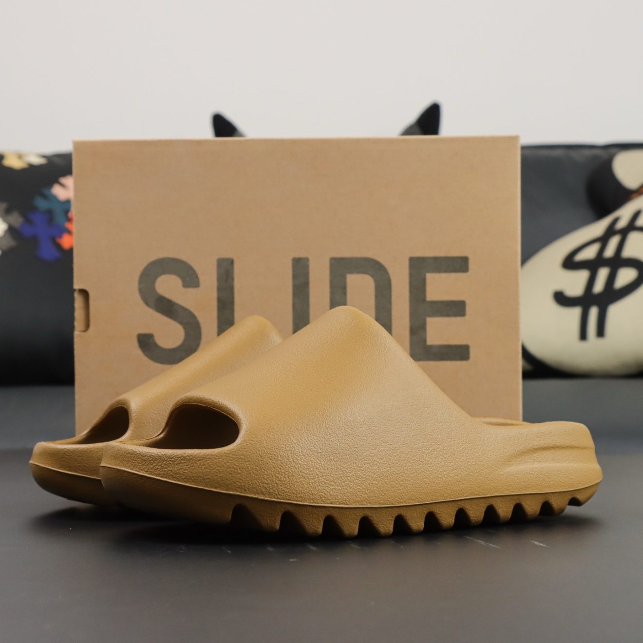 UA Yeezy Slide "Ochre" Reps