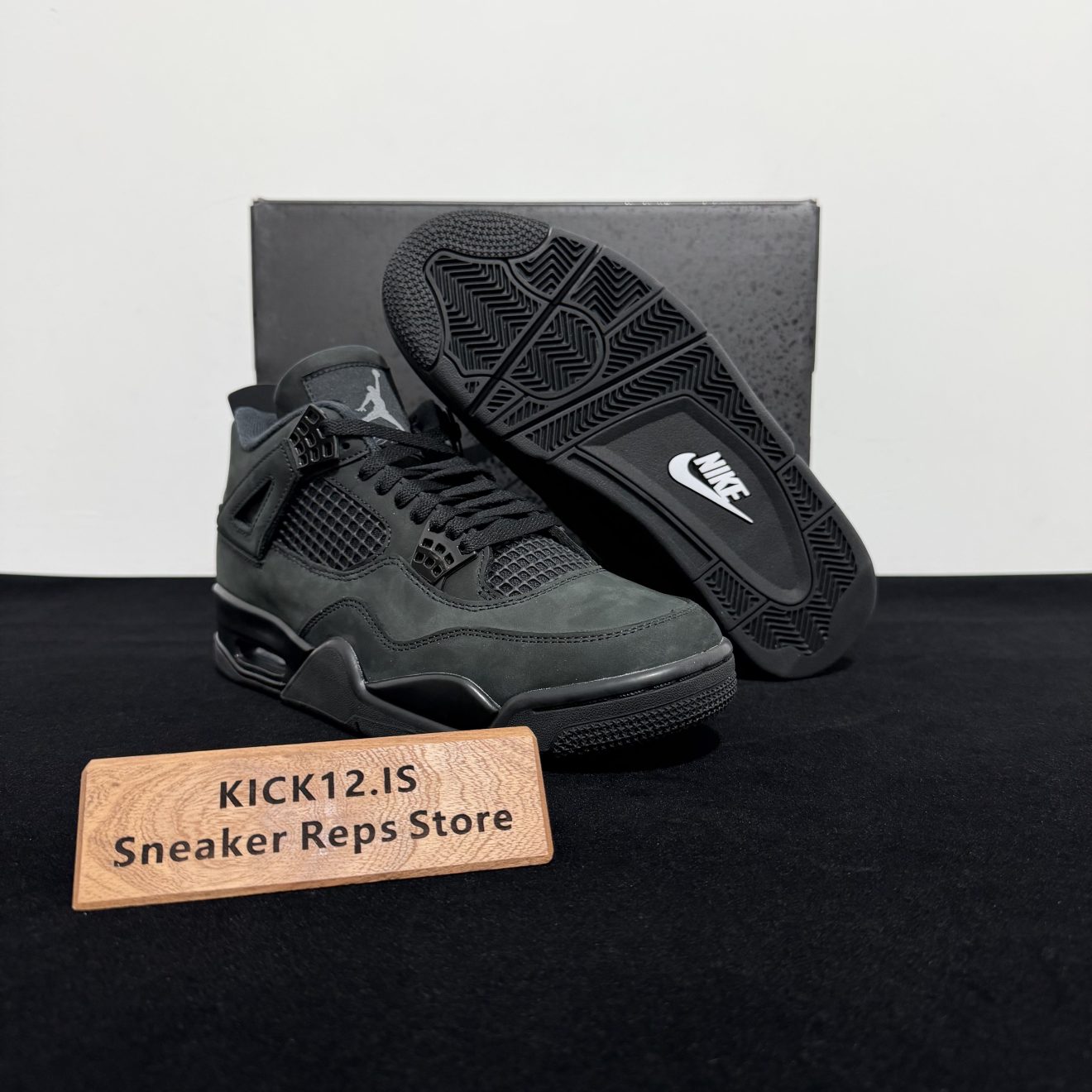 Outsole of Air Jordan 4 Black Cat Reps 2025
