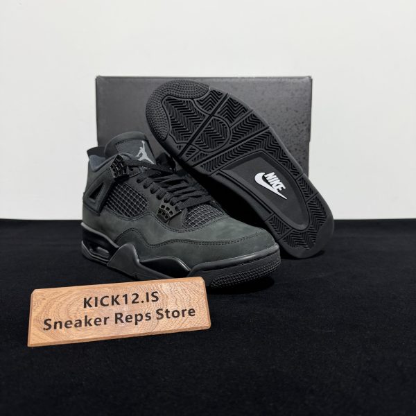 Outsole of Air Jordan 4 Black Cat Reps 2025