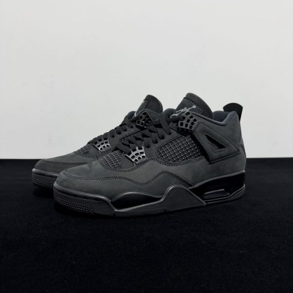 Side view of Air Jordan 4 Black Cat Reps 2025