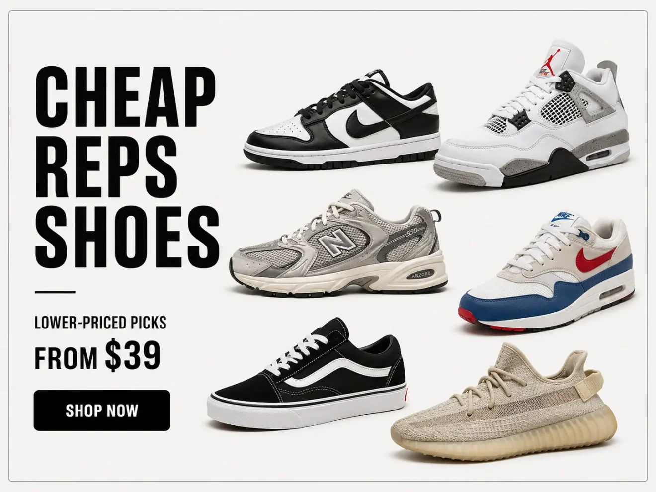 cheap reps shoes collection