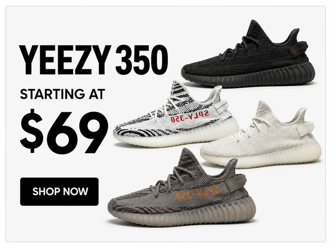 yeezy 350 reps collection